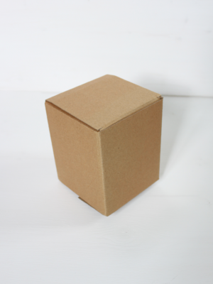 САМОСБОРНАЯ КРАФТ КОРОБКА ИЗ МИКРОГОФРОКАРТОНА  9х9х12 см